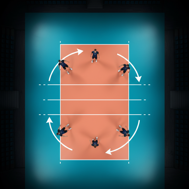 Volleyball Rotations: How the 6 Positions Work