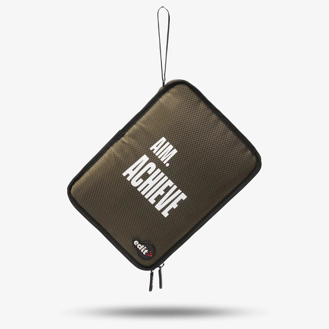Green table tennis racket case